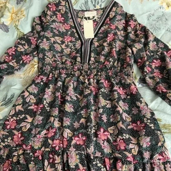 Melloday Dresses | Melloday Midi Dress New With Tags | Color: Black/Pink | Size: S | Cincinre's Closet